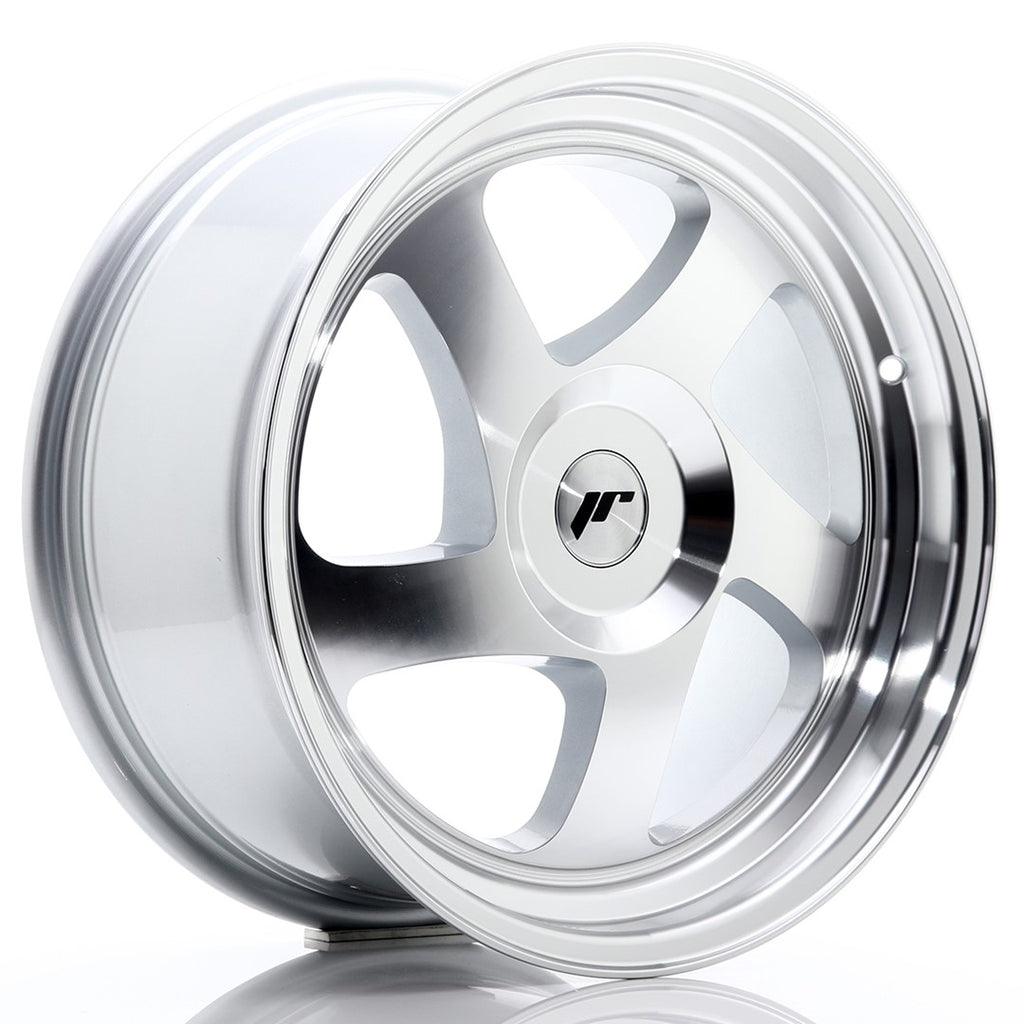 Cerchio in Lega JAPAN RACING JR15 17x8 ET35 con foratura su misura Silver Machined Face