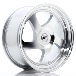 Cerchio in Lega JAPAN RACING JR15 17x8 ET35 con foratura su misura Silver Machined Face