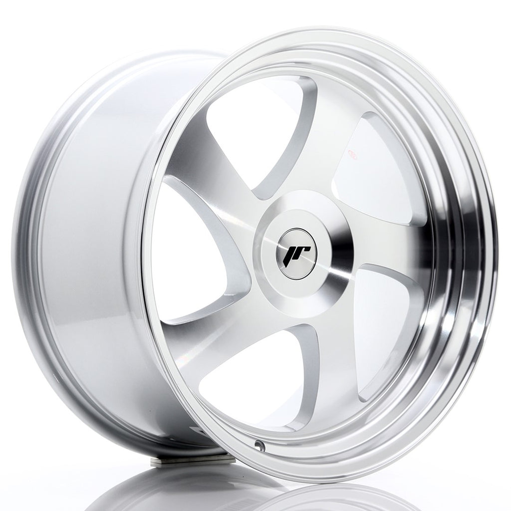 Cerchio in Lega JAPAN RACING JR15 19x10 ET35 con foratura su misura Silver Machined Face