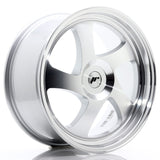 Cerchio in Lega JAPAN RACING JR15 19x8.5 ET20-40 con foratura su misura Silver Machined Face