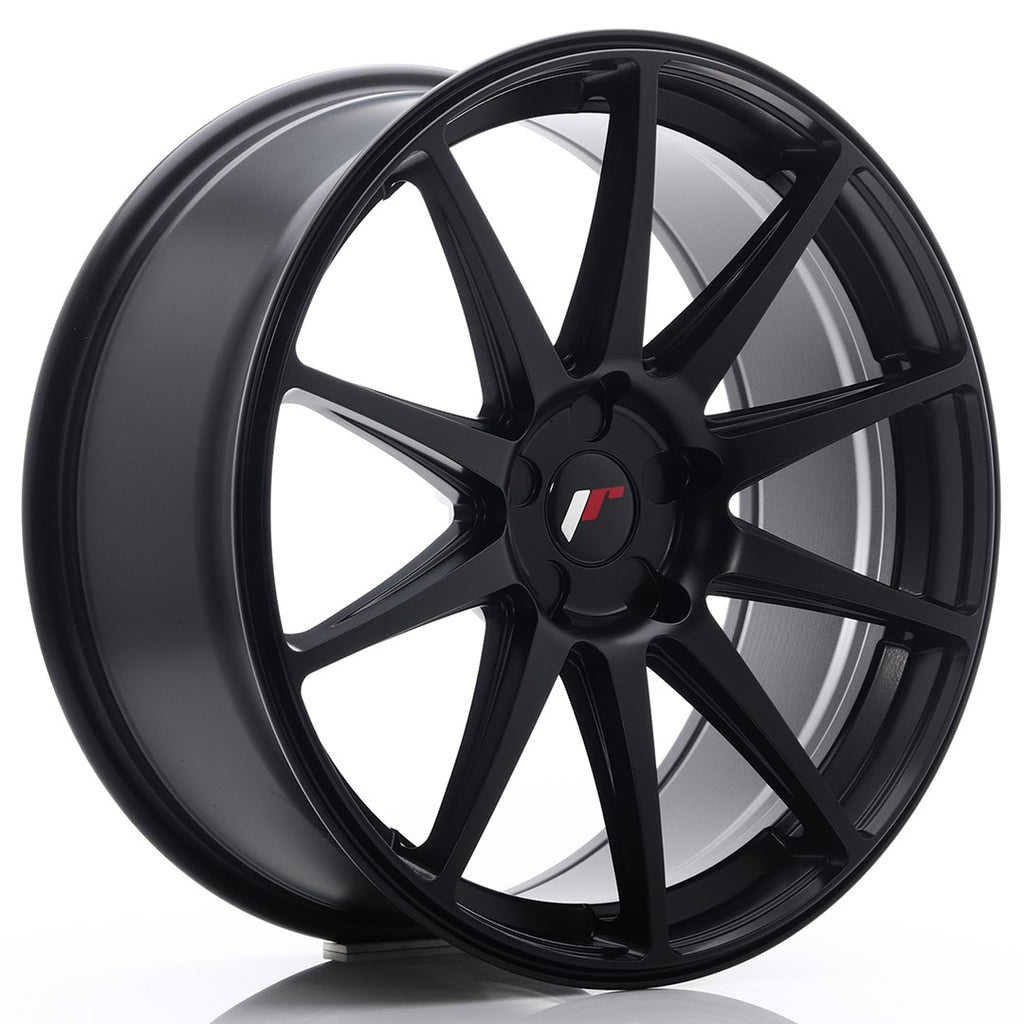 Cerchio in Lega JAPAN RACING JR11 20x8.5 ET35 5H con foratura su misura Matt Black