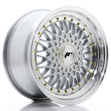 Cerchio in Lega JAPAN RACING JR9 16x8 ET25 con foratura su misura Silver w/ Machined Lip