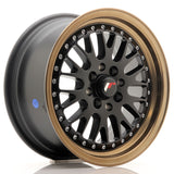 Cerchio in Lega JAPAN RACING JR10 15x7 ET30 4x100/108 Matt Black w/ Bronze Lip