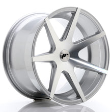 Carica l'immagine nel visualizzatore di Gallery, Cerchio in Lega JAPAN RACING JR20 19x11 ET25-40 5H con foratura su misura Silver Machined Face