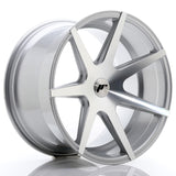 Cerchio in Lega JAPAN RACING JR20 19x11 ET25-40 5H con foratura su misura Silver Machined Face