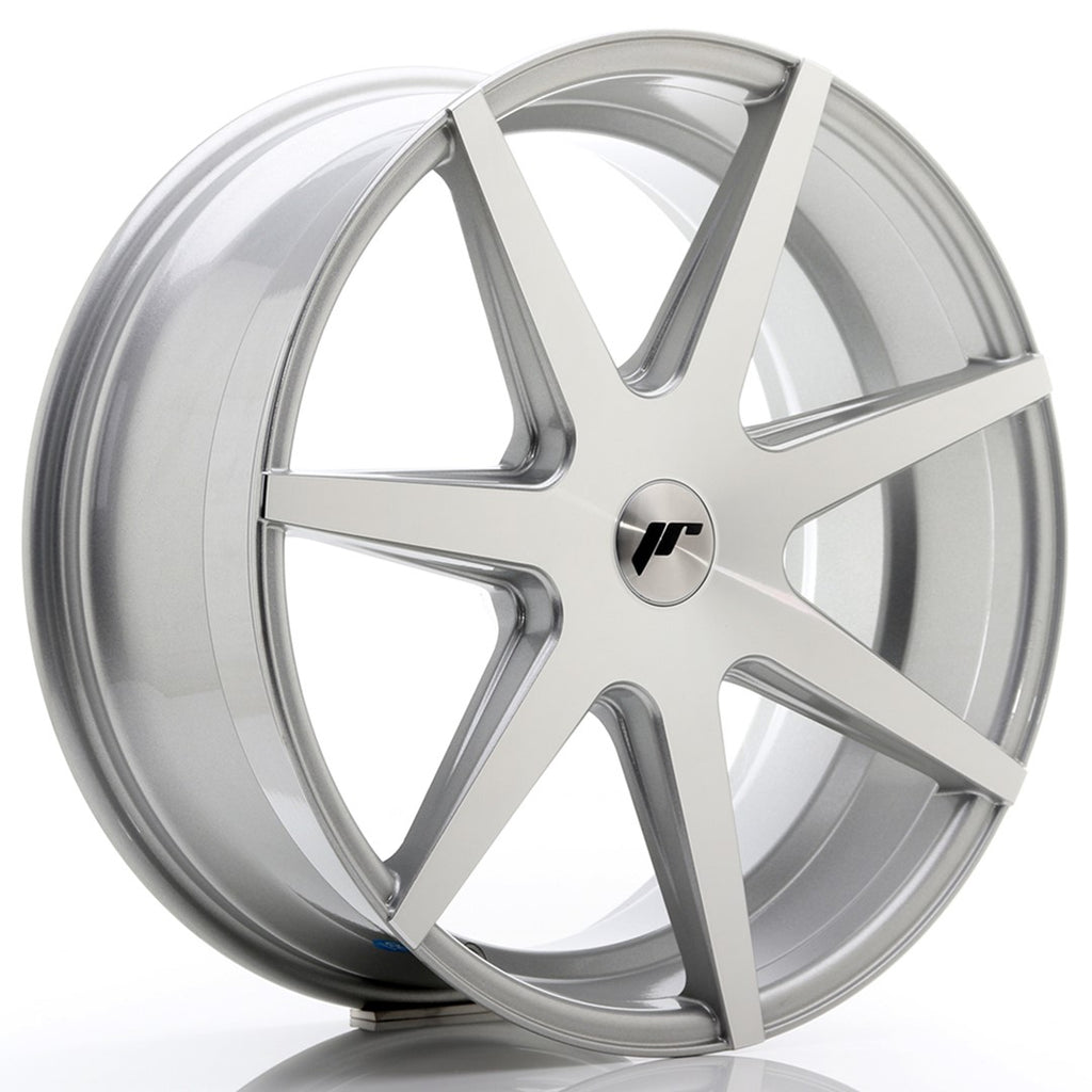 Cerchio in Lega JAPAN RACING JR20 20x8.5 ET20-40 5H con foratura su misura Silver Machined Face