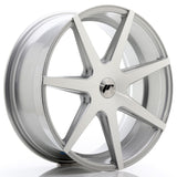 Cerchio in Lega JAPAN RACING JR20 20x8.5 ET20-40 5H con foratura su misura Silver Machined Face