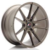 Cerchio in Lega JAPAN RACING JR21 20x10 ET20-40 5H con foratura su misura Matt Bronze