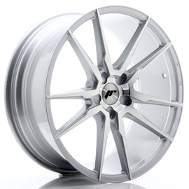 Cerchio in Lega JAPAN RACING JR21 20x8.5 ET40 5H con foratura su misura Silver Machined Face