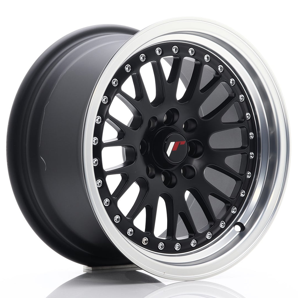 Cerchio in Lega JAPAN RACING JR10 15x8 ET20 4x100/108 Matt Black w/ Machined Lip