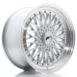 Cerchio in Lega JAPAN RACING JR9 19x9.5 ET35 con foratura su misura Silver w/ Machined Lip