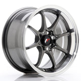Cerchio in Lega JAPAN RACING JR5 15x8 ET28 4x100 Gun Metal w/ Machined Lip