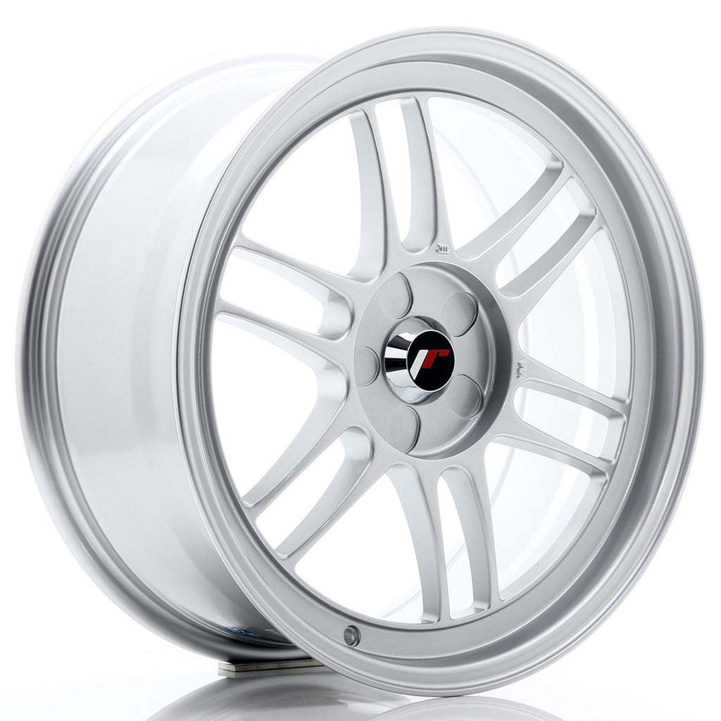 Cerchio in Lega JAPAN RACING JR7 18x8 ET35 5H con foratura su misura Silver