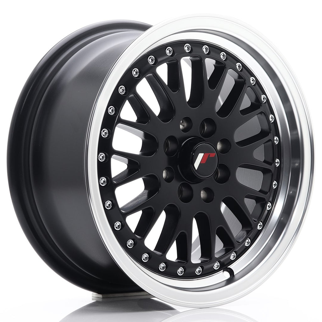 Cerchio in Lega JAPAN RACING JR10 15x7 ET30 4x100/108 Matt Black w/ Machined Lip
