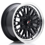Cerchio in Lega JAPAN RACING JR10 15x7 ET30 4x100/108 Matt Black w/ Machined Lip