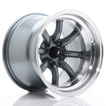 Carica l'immagine nel visualizzatore di Gallery, Cerchio in Lega JAPAN RACING JR19 15x10.5 ET-32 4x100 Gun Metal w/ Machined Lip
