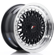 Load image into Gallery viewer, Cerchio in Lega JAPAN RACING JR9 15x7 ET20 4x100/108 Gloss Black w/ Machined Lip