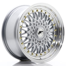 Carica l'immagine nel visualizzatore di Gallery, Cerchio in Lega JAPAN RACING JR9 16x7.5 ET25 con foratura su misura Silver w/ Machined Lip