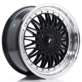 Cerchio in Lega JAPAN RACING JR9 18x8 ET35-40 con foratura su misura Gloss Black w/ Machined Lip