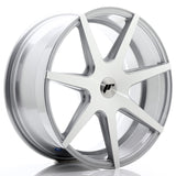 Cerchio in Lega JAPAN RACING JR20 19x8.5 ET20-40 con foratura su misura Silver Machined Face