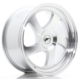 Cerchio in Lega JAPAN RACING JR15 18x8.5 ET20-40 con foratura su misura Silver Machined Face