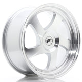 Cerchio in Lega JAPAN RACING JR15 18x8.5 ET20-40 con foratura su misura Silver Machined Face