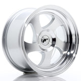 Cerchio in Lega JAPAN RACING JR15 15x8 ET20 con foratura su misura Silver Machined Face