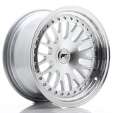 Cerchio in Lega JAPAN RACING JR10 16x8 ET20 con foratura su misura Silver Machined Face