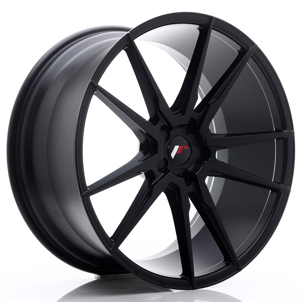 Cerchio in Lega JAPAN RACING JR21 22x10.5 ET15-52 5H con foratura su misura Matt Black