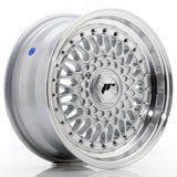 Cerchio in Lega JAPAN RACING JR9 15x7 ET20 4x100/108 Silver w/ Machined Lip+Silver Rivets