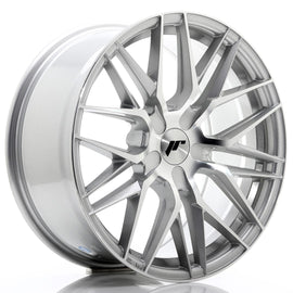 Cerchio in Lega JAPAN RACING JR28 18x8.5 ET20-40 5H con foratura su misura Silver Machined Face