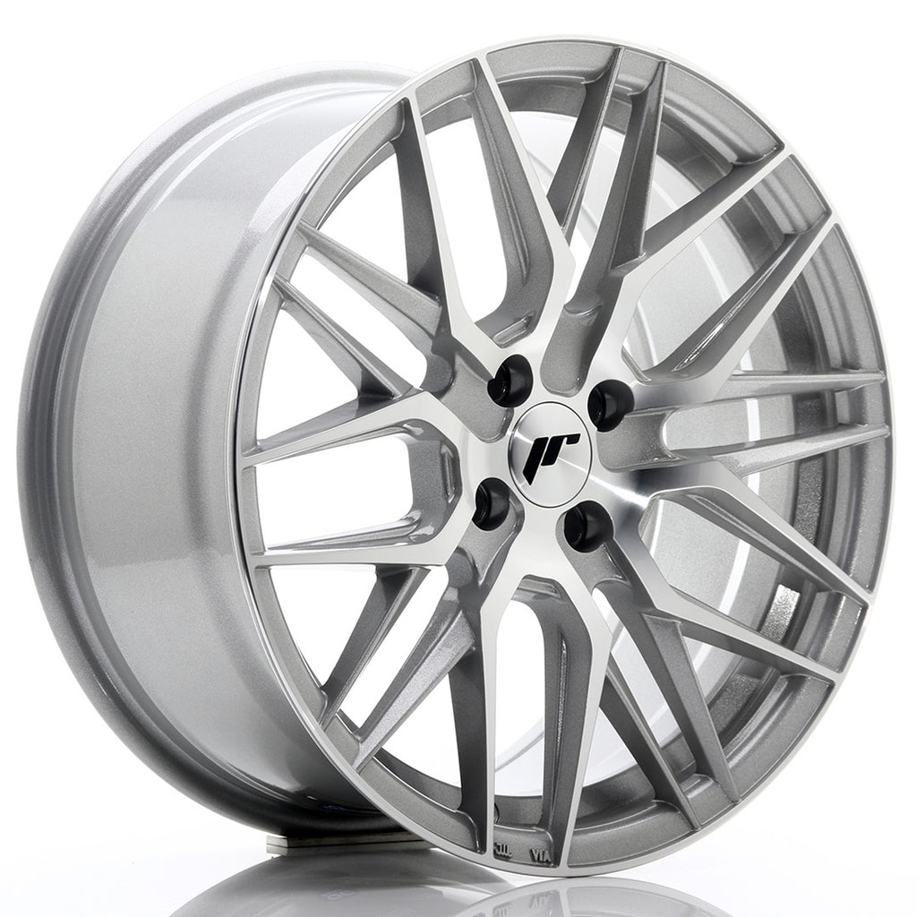 Cerchio in Lega JAPAN RACING JR28 17x8 ET40 4x100 Silver Machined Face