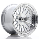 Cerchio in Lega JAPAN RACING JR10 15x9 ET0-20 con foratura su misura Silver Machined Face