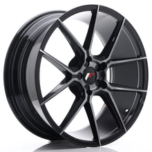 Carica l'immagine nel visualizzatore di Gallery, Cerchio in Lega JAPAN RACING JR30 20x8.5 ET20-42 5H con foratura su misura Black Brushed w/ Tinted Face
