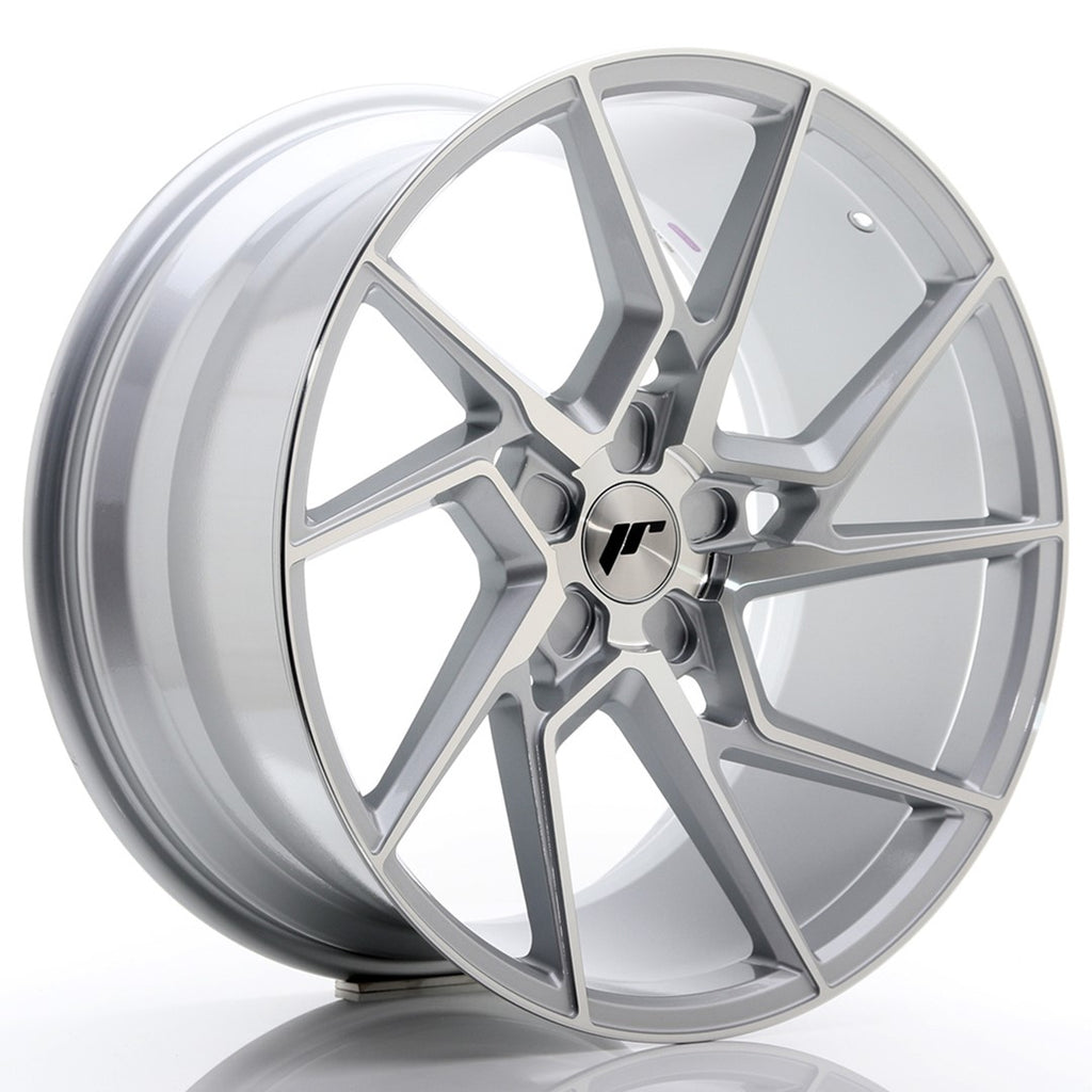 Cerchio in Lega JAPAN RACING JR33 20x10 ET20-40 5H con foratura su misura Silver Machined Face