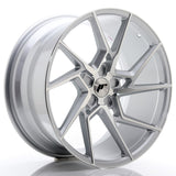 Cerchio in Lega JAPAN RACING JR33 20x10 ET20-40 5H con foratura su misura Silver Machined Face