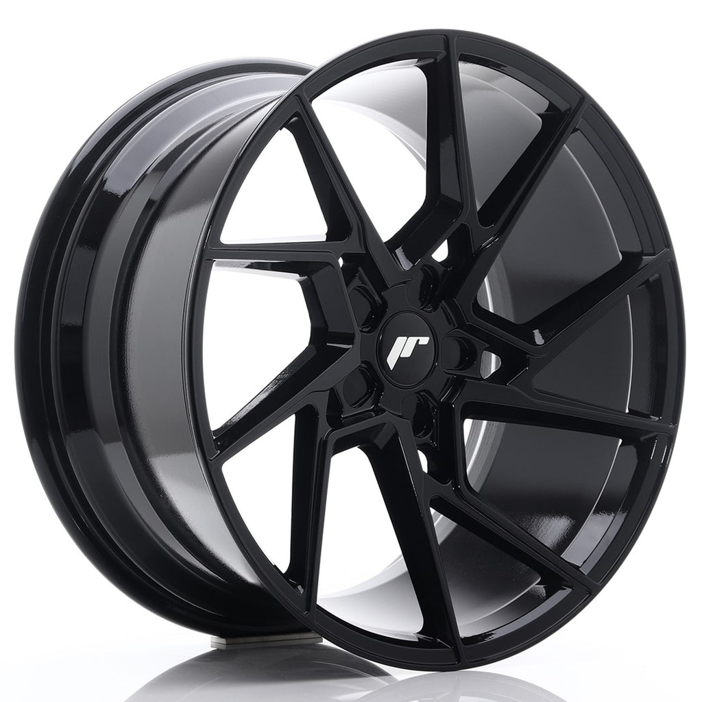 Cerchio in Lega JAPAN RACING JR33 20x10 ET40 5H con foratura su misura Gloss Black