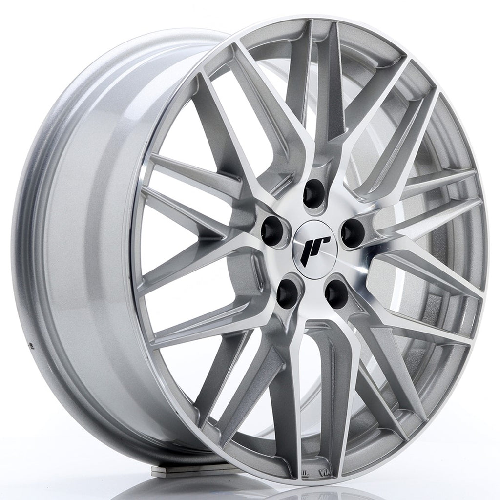 Cerchio in Lega JAPAN RACING JR28 17x7 ET35 5x100 Silver Machined Face