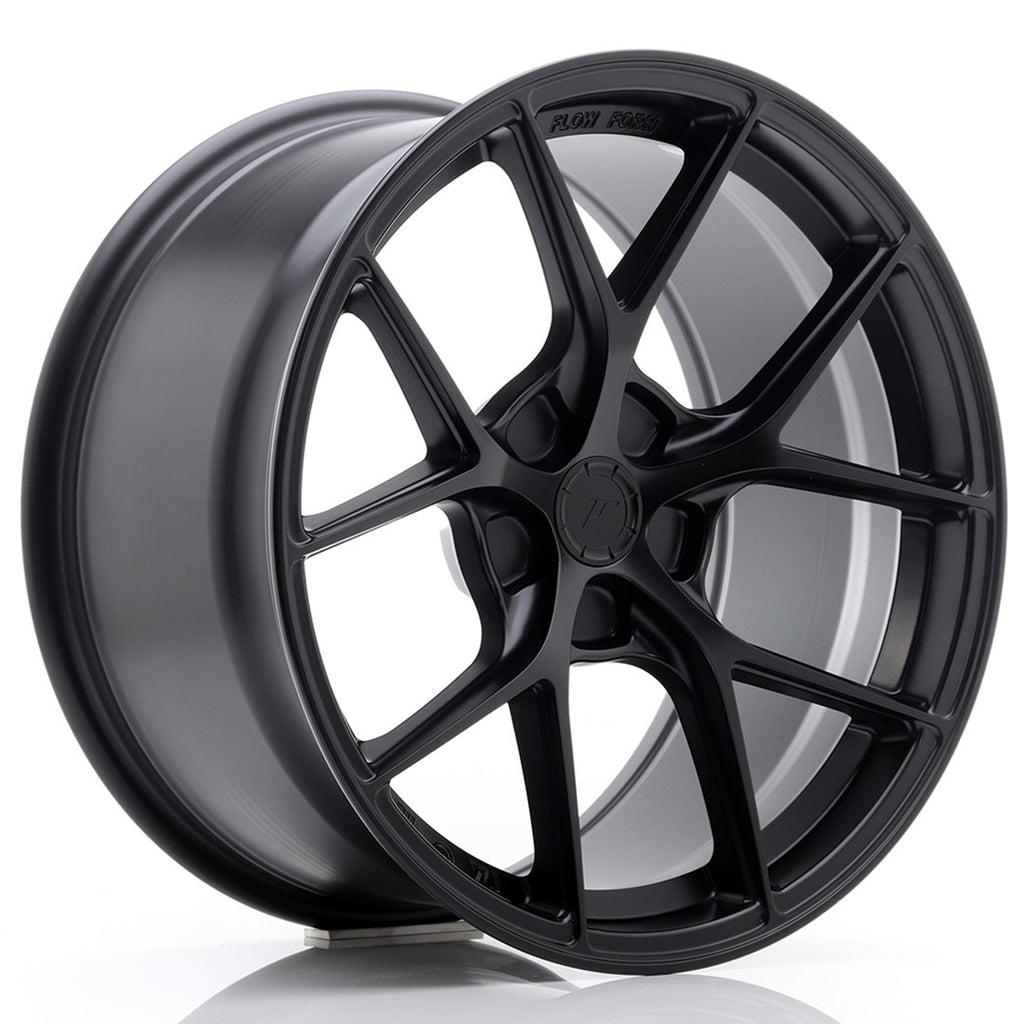 Cerchio in Lega JAPAN RACING SL01 18x9.5 ET25-38 5H con foratura su misura Matt Black
