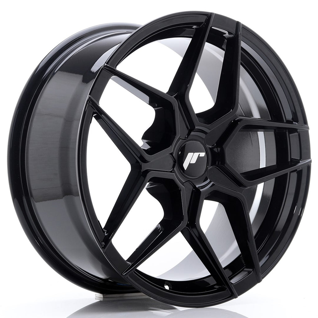 Cerchio in Lega JAPAN RACING JR34 18x8 ET20-42 5H con foratura su misura Gloss Black