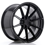 Cerchio in Lega JAPAN RACING JR37 19x9.5 ET20-45 5H con foratura su misura Gloss Black