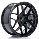 Cerchio in Lega JAPAN RACING JR18 17x8 ET35 5H con foratura su misura Gloss Black