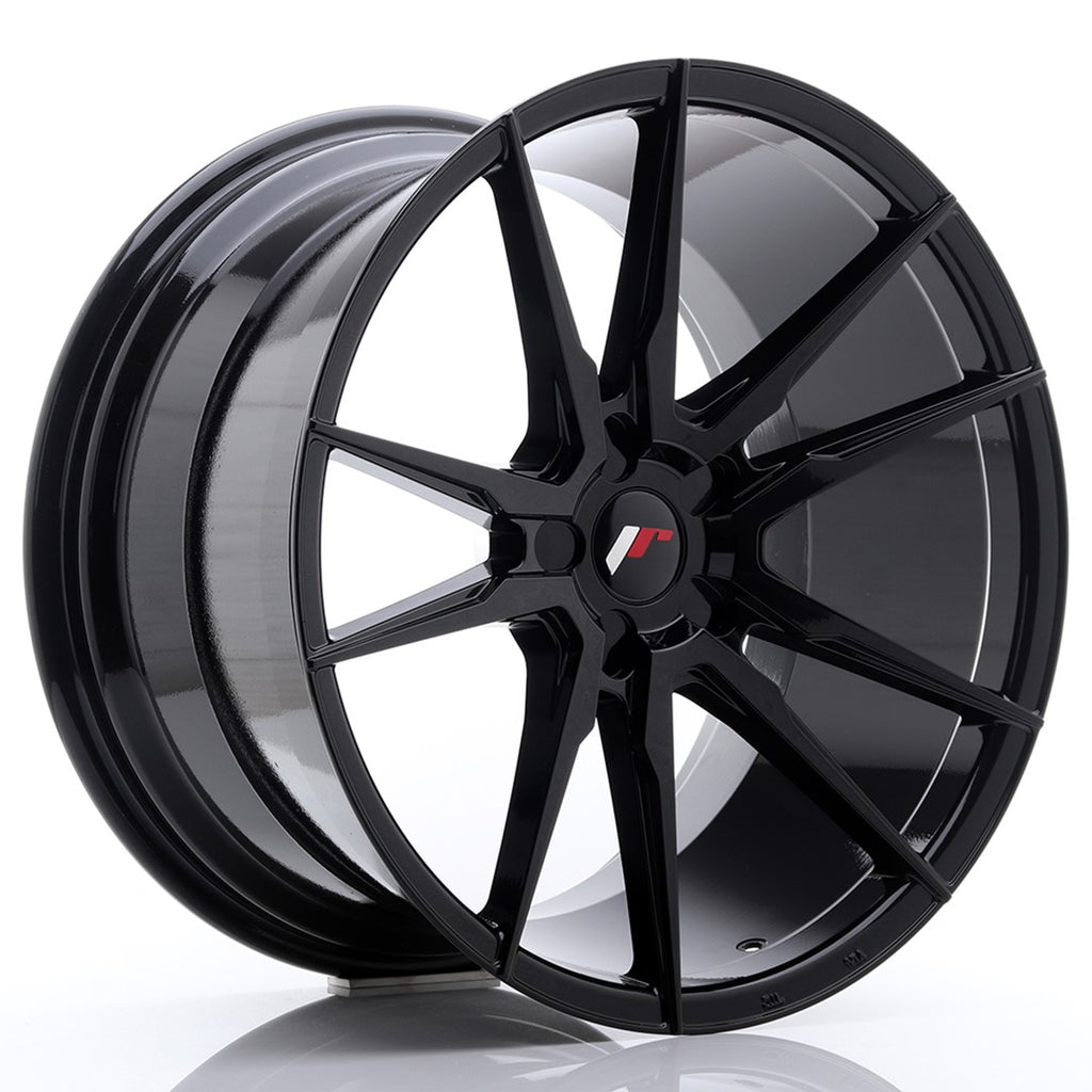 Cerchio in Lega JAPAN RACING JR21 20x11 ET30-50 5H con foratura su misura Gloss Black