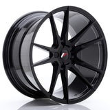 Cerchio in Lega JAPAN RACING JR21 20x11 ET30-50 5H con foratura su misura Gloss Black