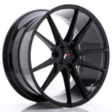 Cerchio in Lega JAPAN RACING JR21 22x10.5 ET15-52 5H con foratura su misura Gloss Black
