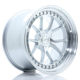 Cerchio in Lega JAPAN RACING JR39 18x10.5 ET15-22 5H con foratura su misura Silver Machined Face