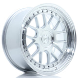 Cerchio in Lega JAPAN RACING JR40 18x8.5 ET35 5H con foratura su misura Silver Machined Face