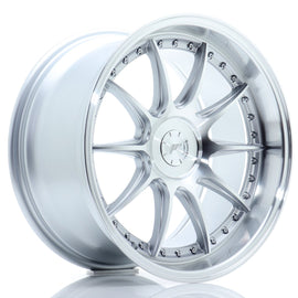 Cerchio in Lega JAPAN RACING JR41 18x9.5 ET15-35 5H con foratura su misura Silver Machined Face