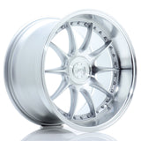 Cerchio in Lega JAPAN RACING JR41 18x10.5 ET15-25 5H con foratura su misura Silver Machined Face