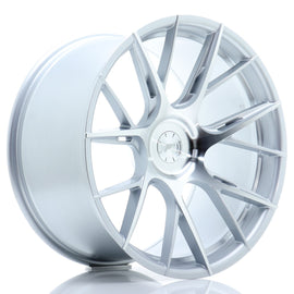 Cerchio in Lega JAPAN RACING JR42 20x11 ET20-35 5H con foratura su misura Silver Machined Face